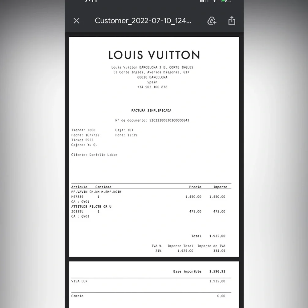 Louis Vuitton Vavin Chain Wallet - Picture 8 of 8